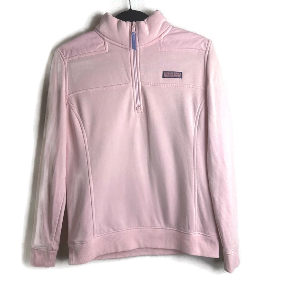 Vineyard Vines Pink Zip Up Sweatshirt Jacket Size Small